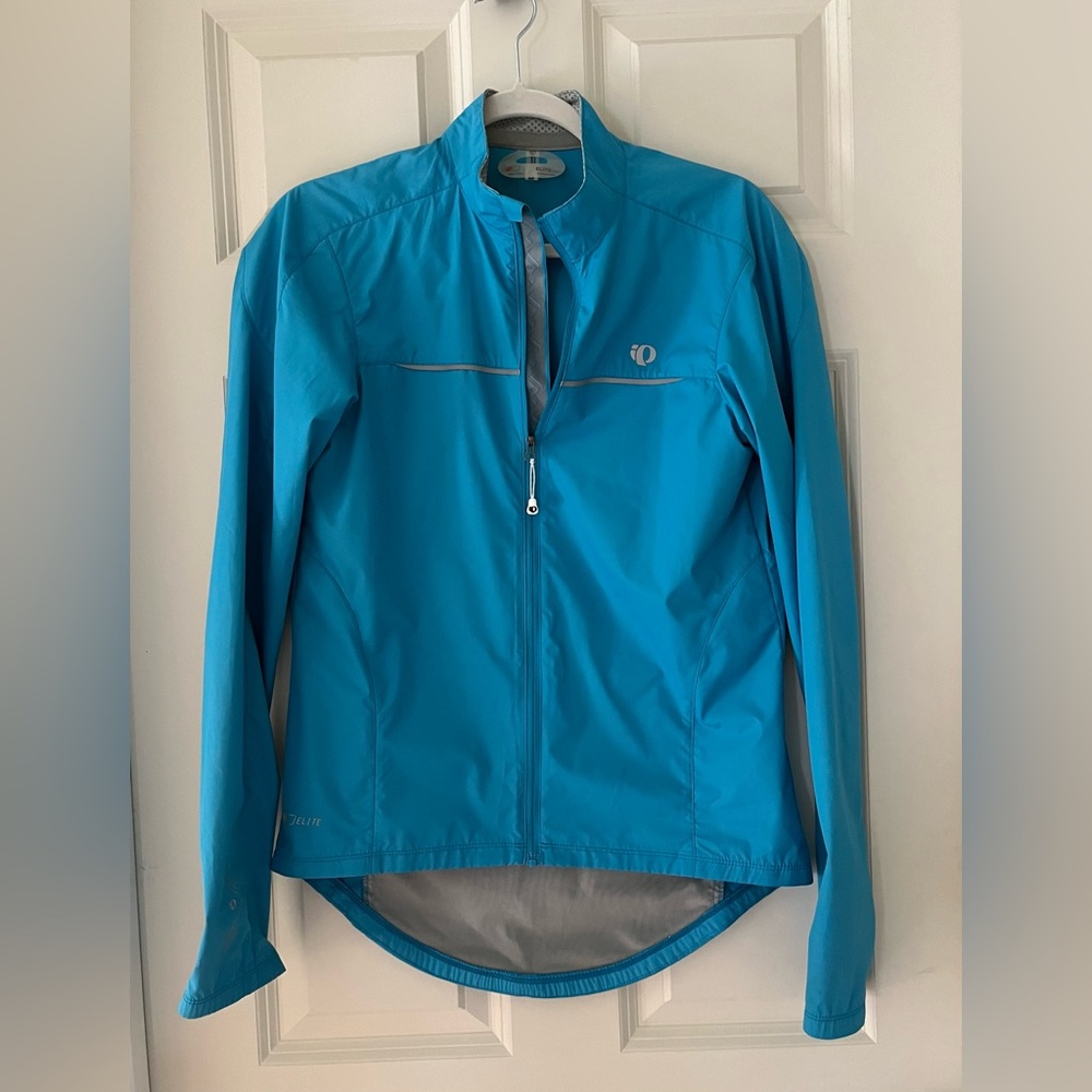 Pearl Izumi Women's Elite Barrier Jacket, turquoise size M Biking racing active